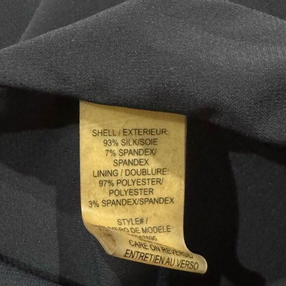 Alice + Olivia Blue Silk Mini Open Back Swing Dress Women’s Small - Picture 3 of 4